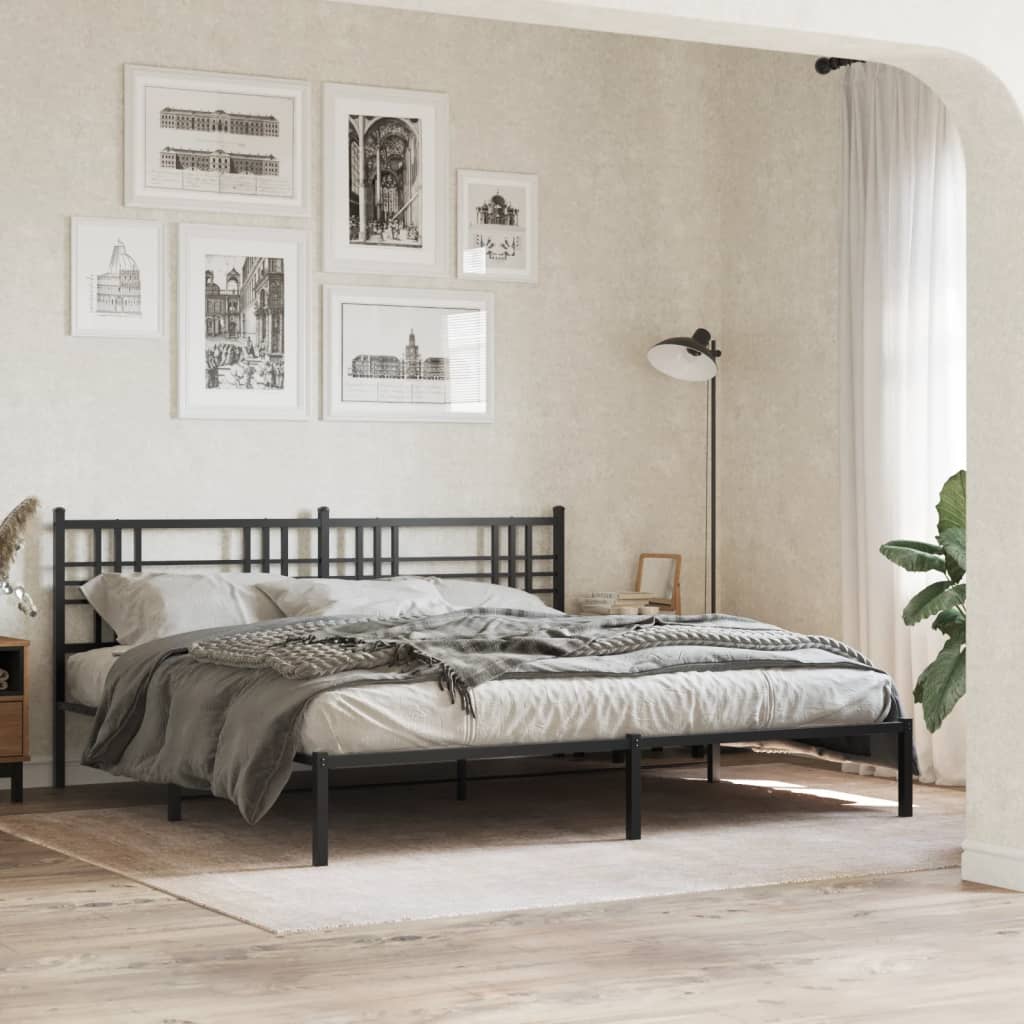 Metal Bed Frame Without Mattress 90X200Cm