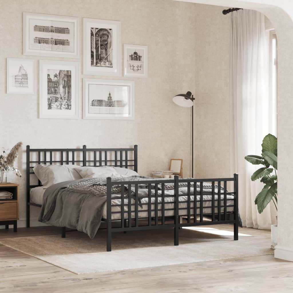 Metal Bed Frame Without Mattress 90X200Cm