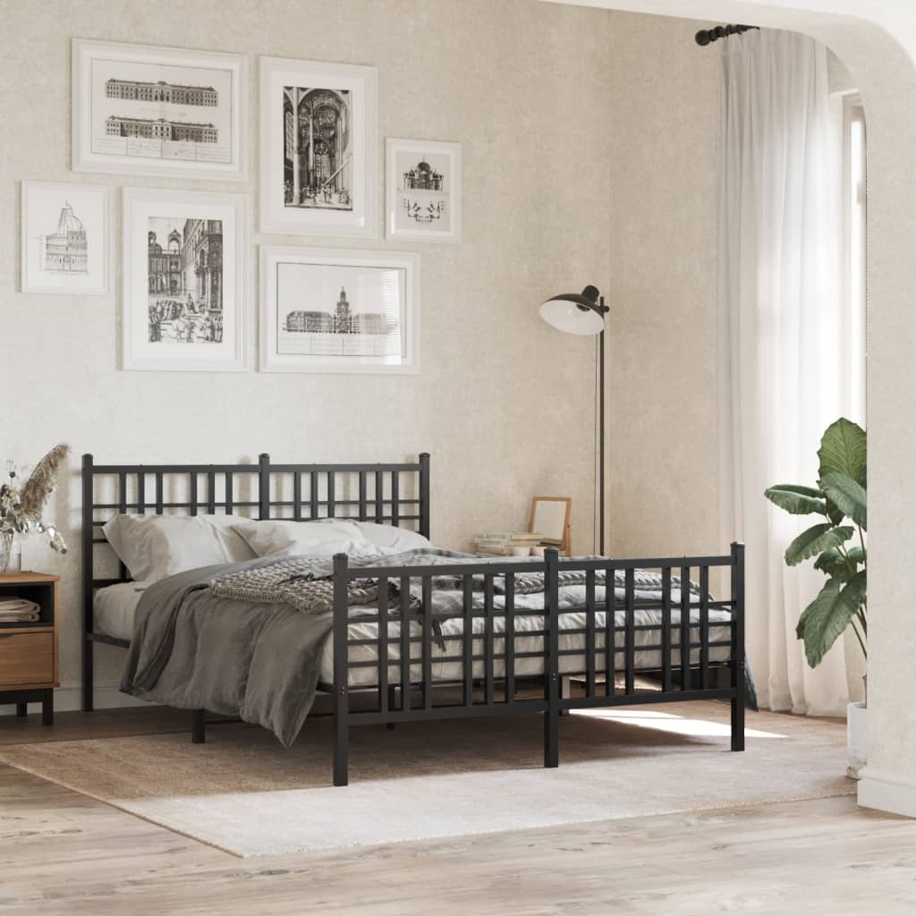 Metal Bed Frame Without Mattress 90X200Cm