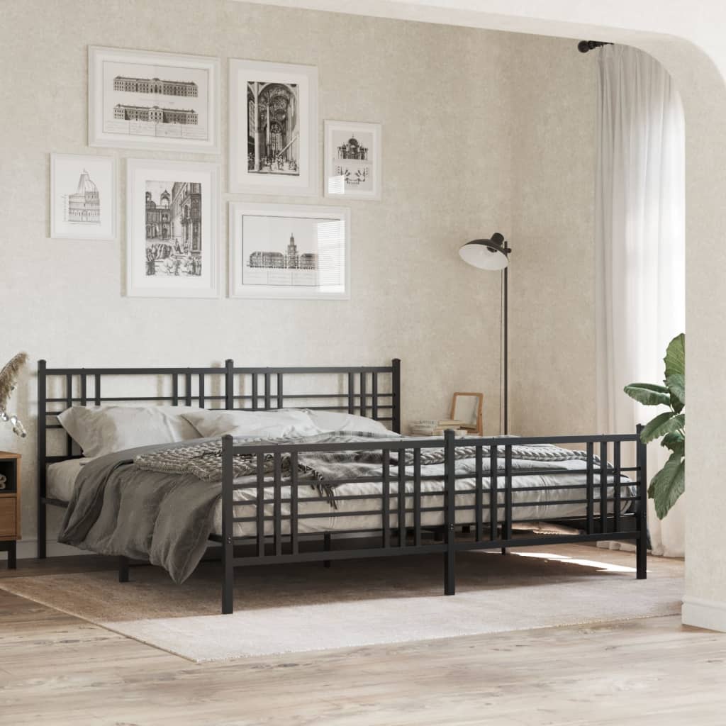 Metal Bed Frame Without Mattress 90X200Cm