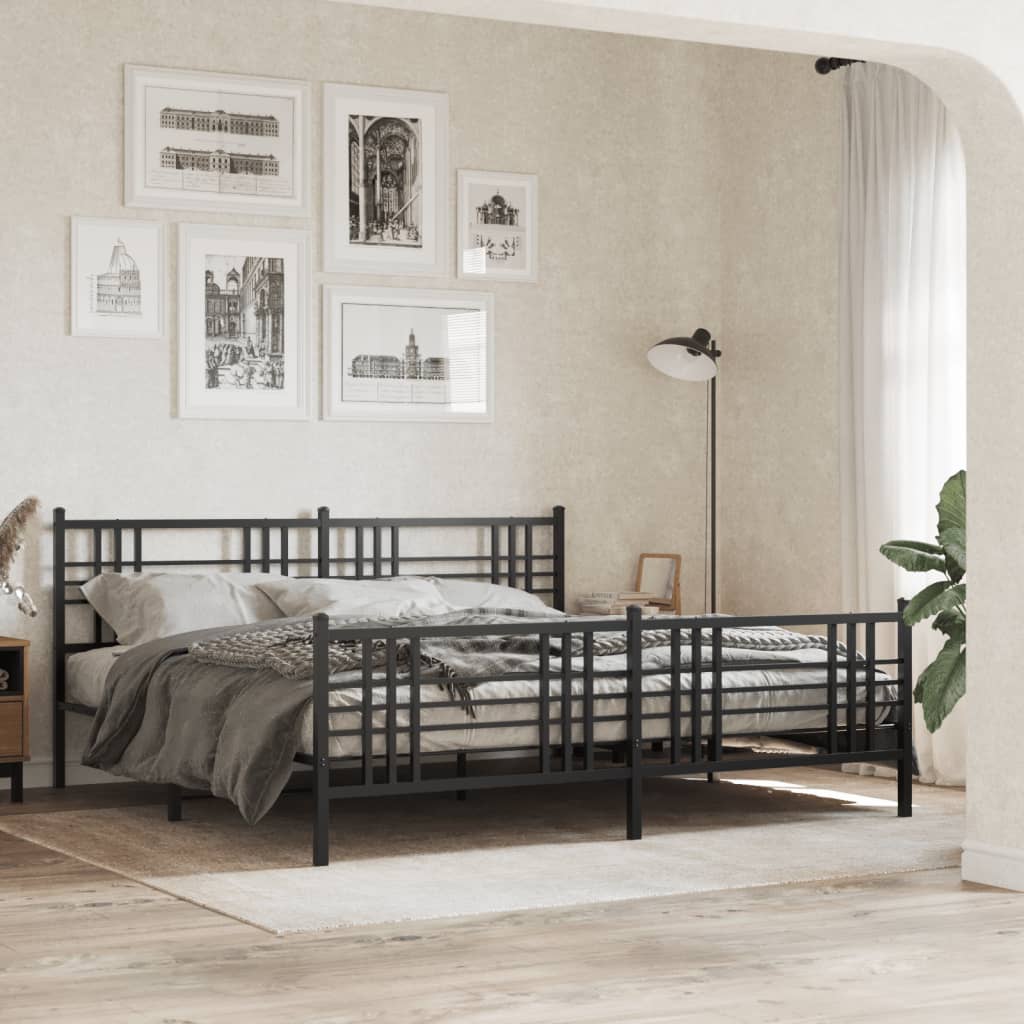 Metal Bed Frame Without Mattress 90X200Cm