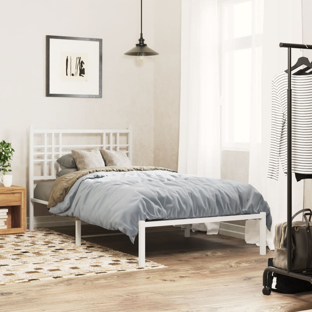 Metal Bed Frame Without Mattress 90X200Cm