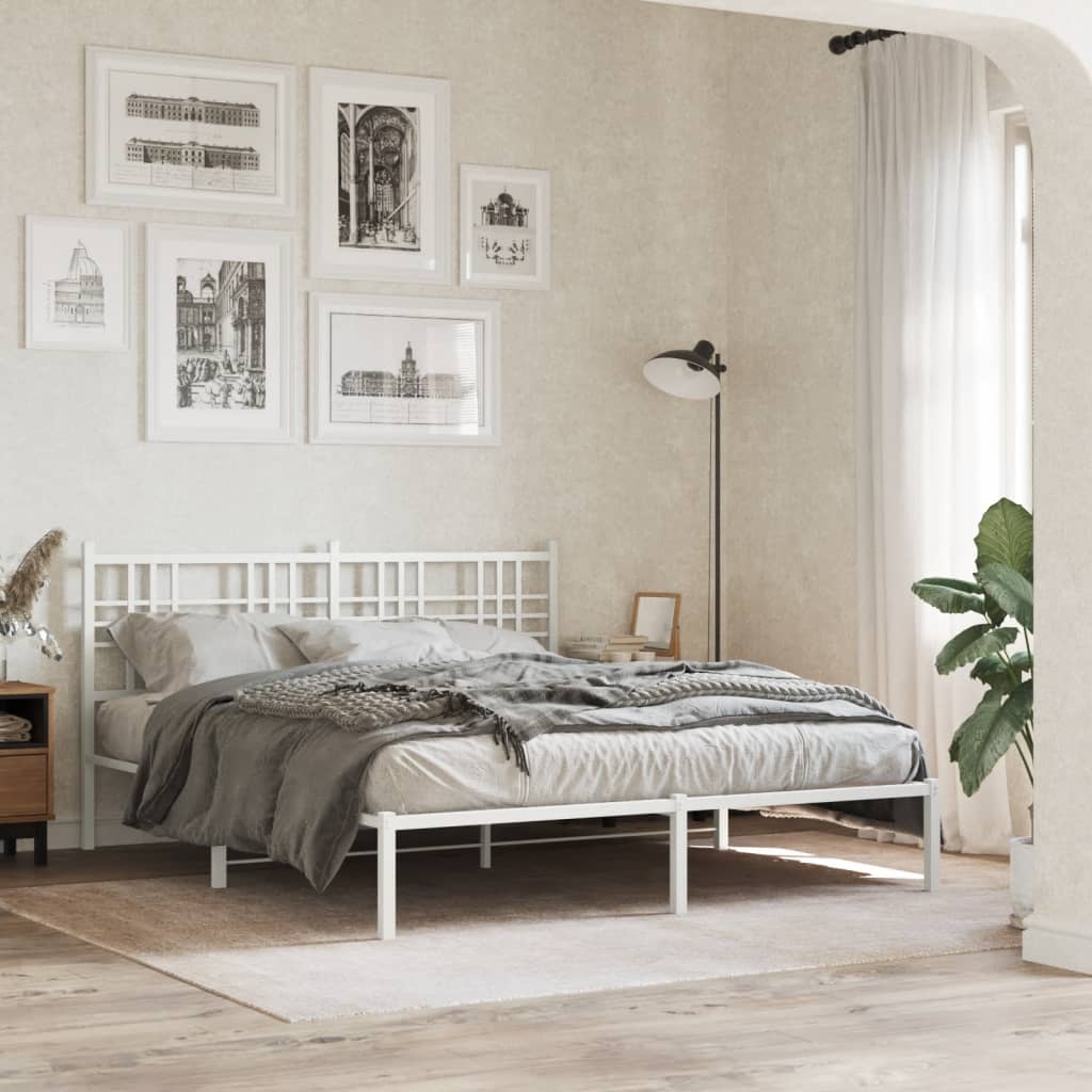 Metal Bed Frame Without Mattress 90X200Cm