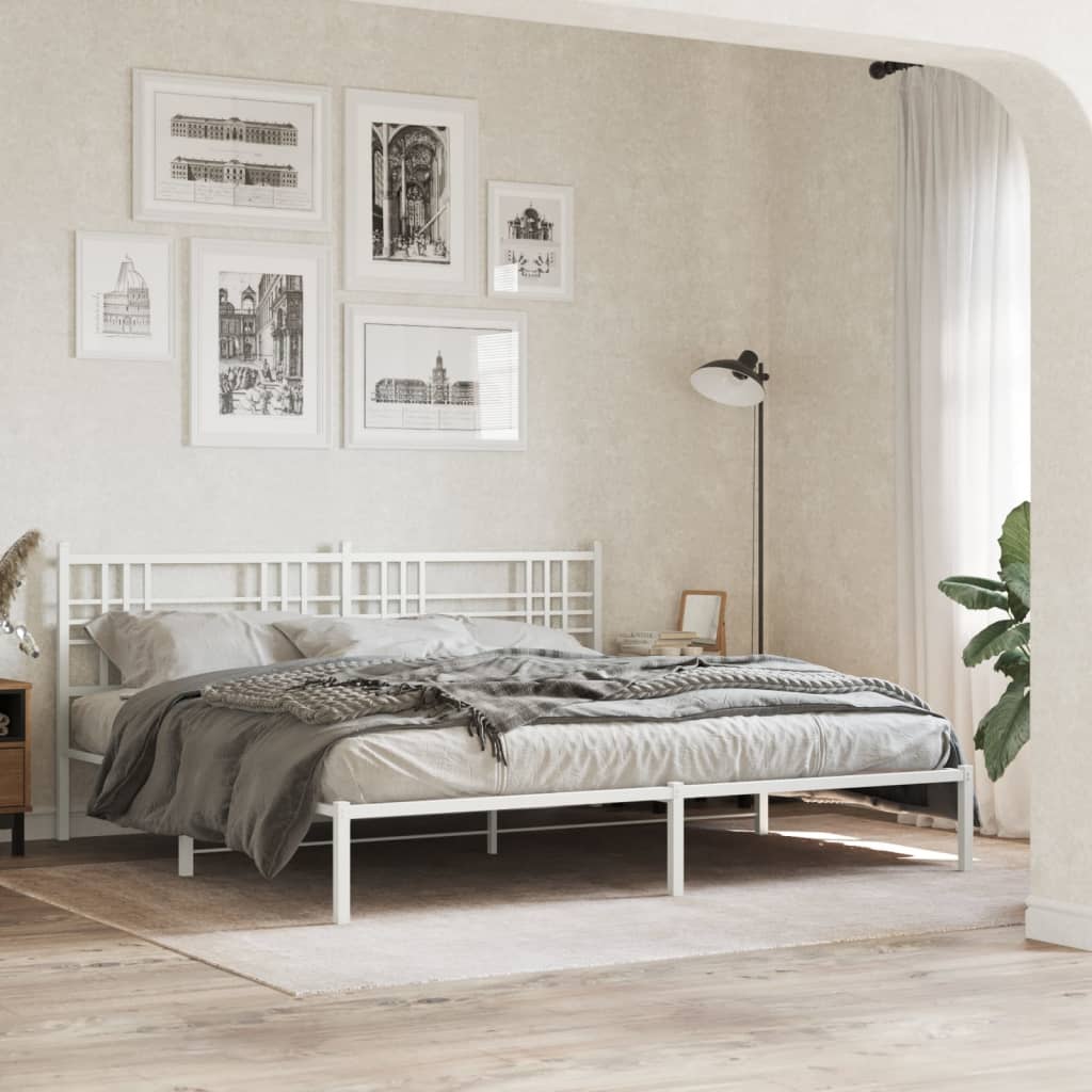 Metal Bed Frame Without Mattress 90X200Cm