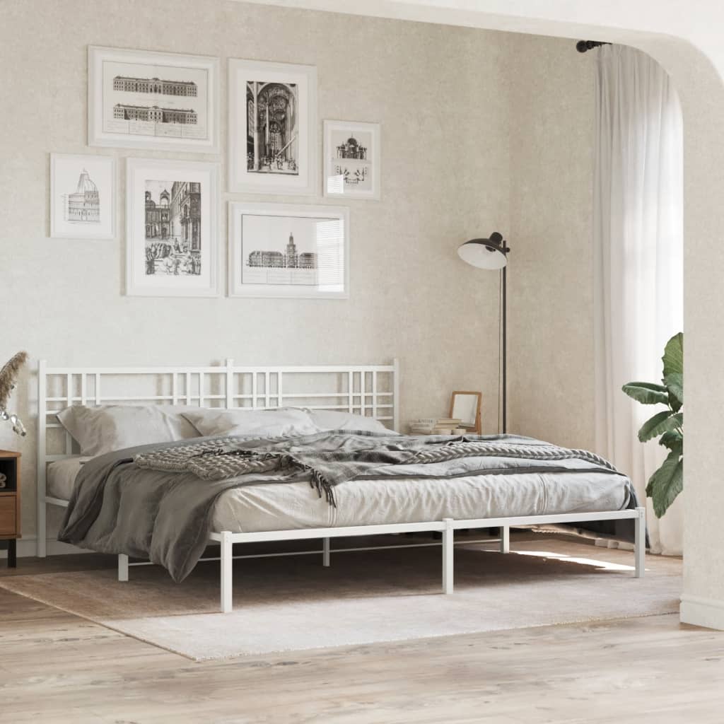 Metal Bed Frame Without Mattress 90X200Cm