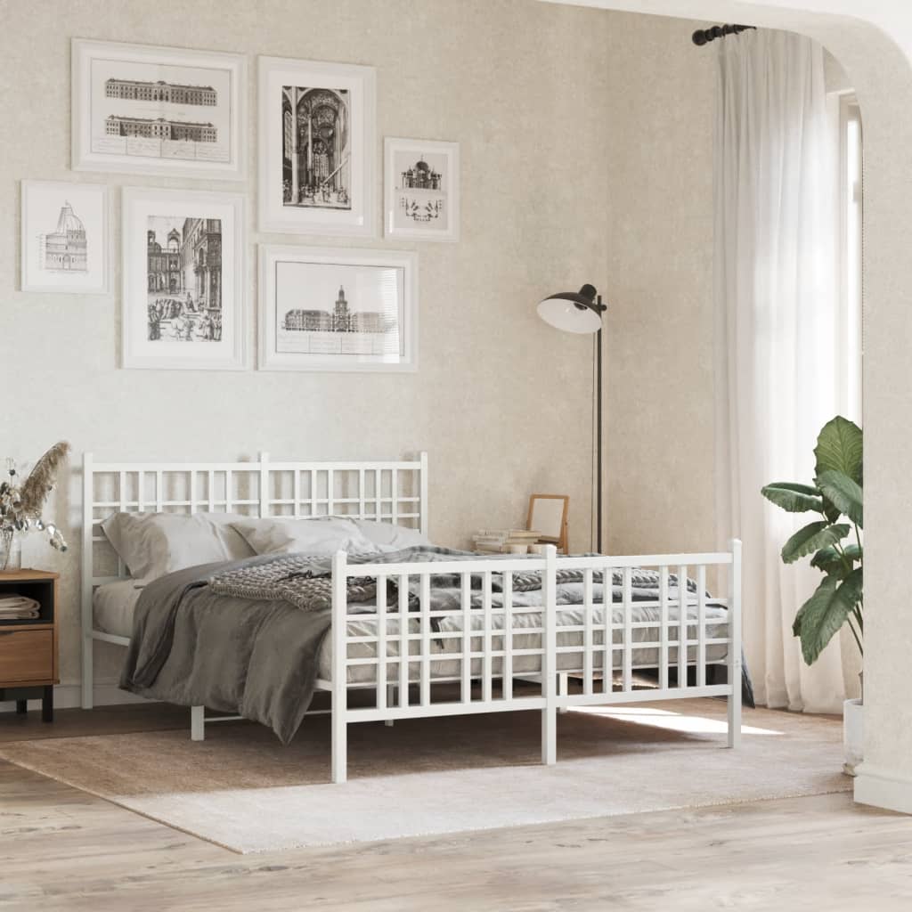 Metal Bed Frame Without Mattress 90X200Cm