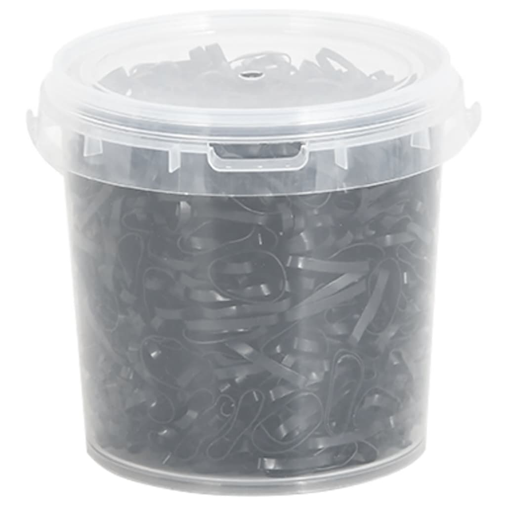 Braiding Bands For Horse 1500 Pcs Black Silicone