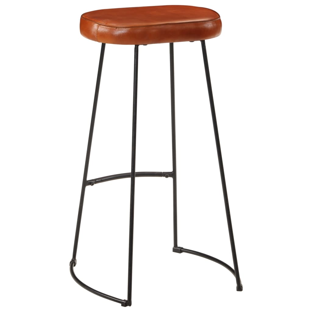 7 Piece Bar Set Solid Rough Wood Mango And Metal