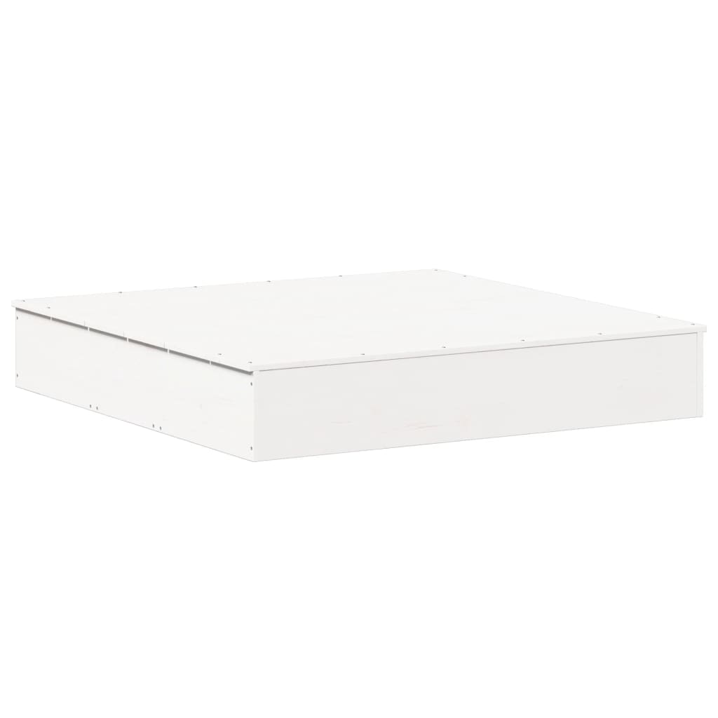 Sandpit With Cover 111X111X19.5 Cm Solid Wood Pine