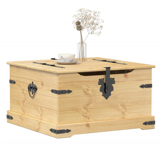 Storage Box Corona 78X78X45 Cm Solid Wood Pine