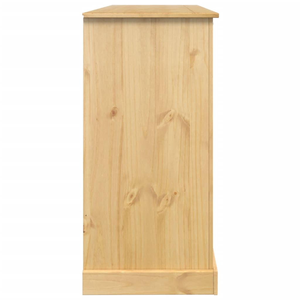 Wine Cabinet Corona 107.5X51X105.5 Cm Solid Wood Pine