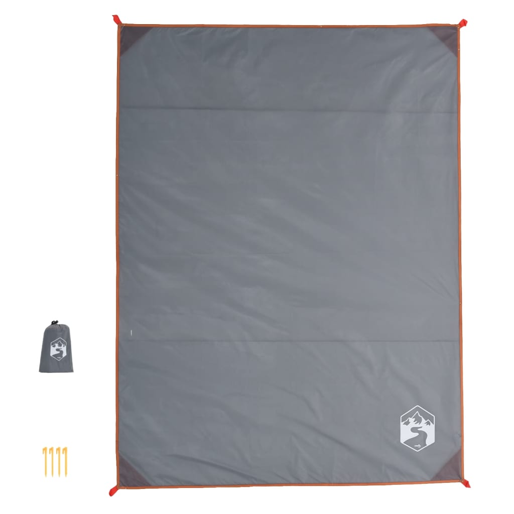 Picnic Blanket With Pegs And Orange 205X155 Cm