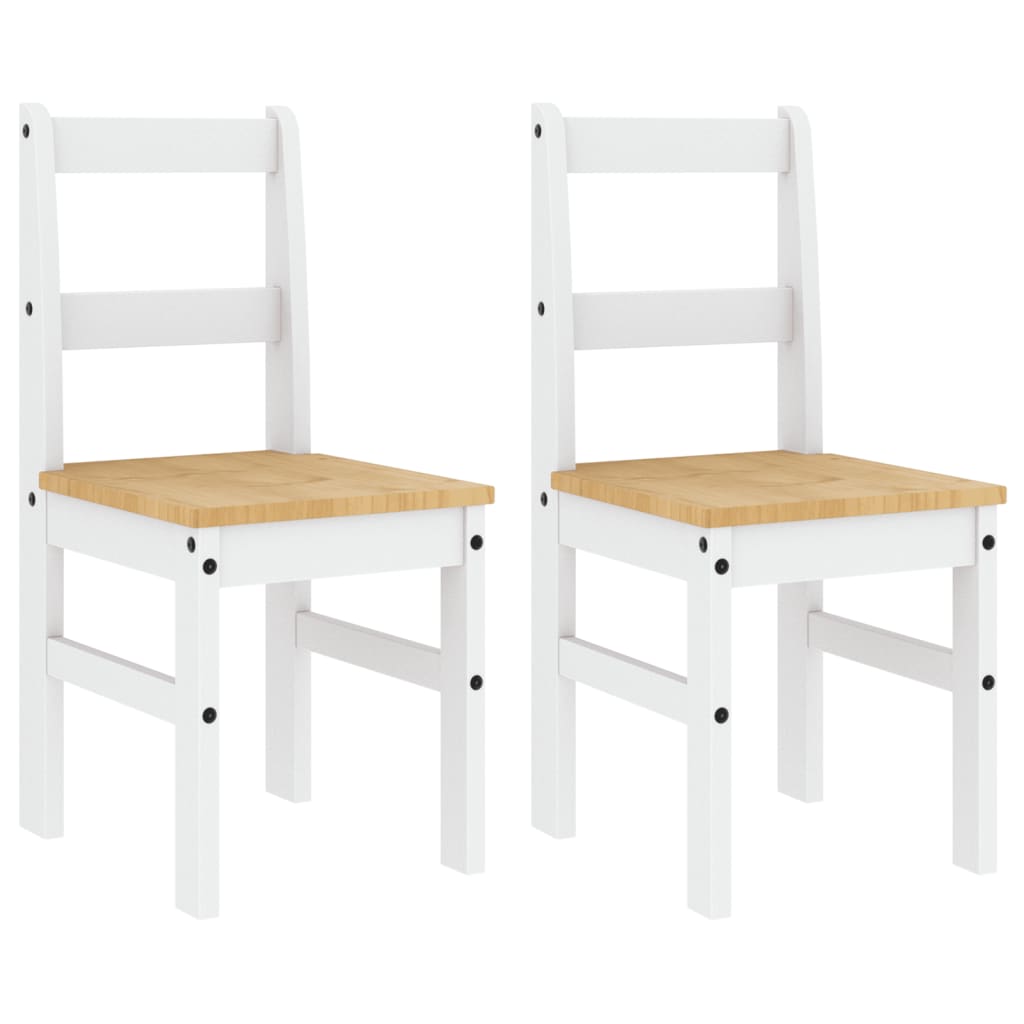 Dining Chairs 2 Pcs Panama 40X46X90 Cm Solid Wood Pine