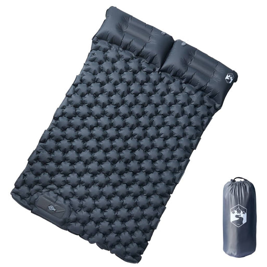 Self Inflating Camping Mattress With Pillows 2-Person
