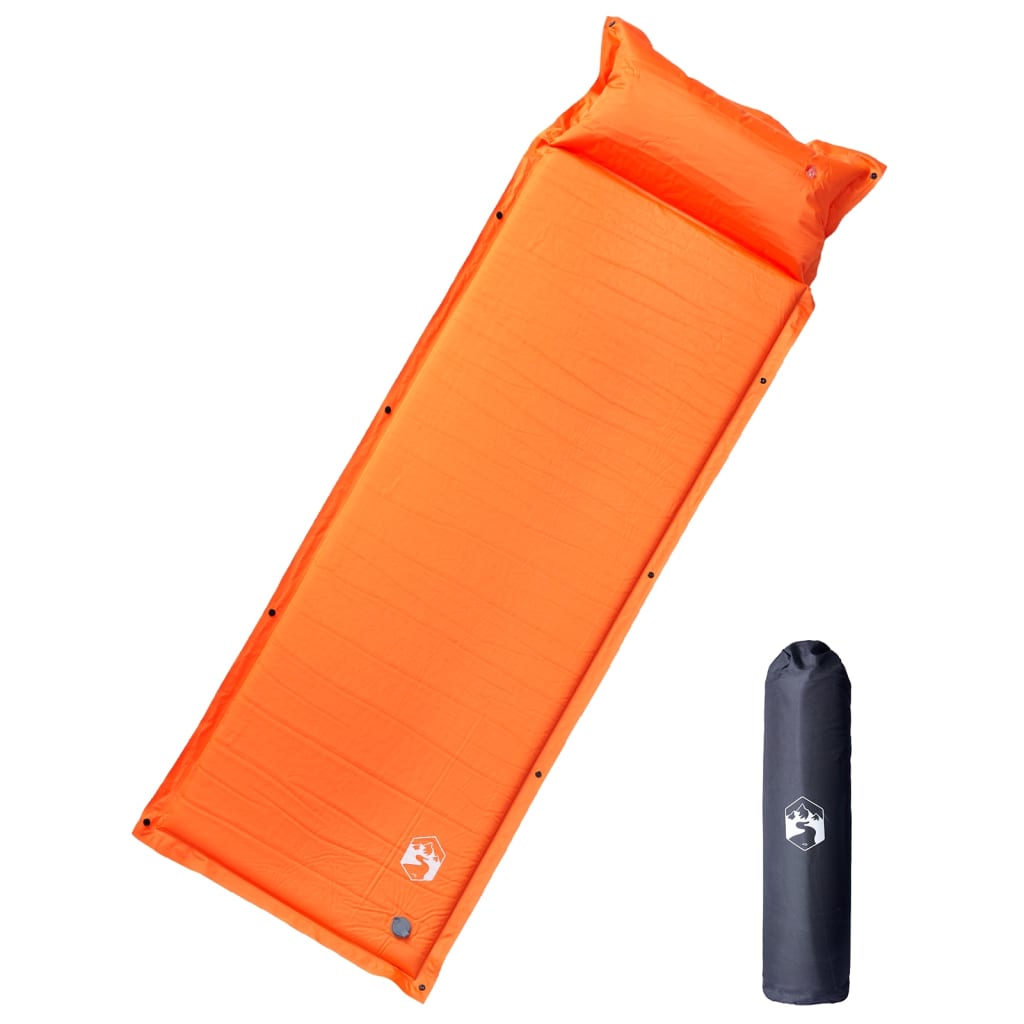Self Inflating Camping Mattress With Pillow 1-Person