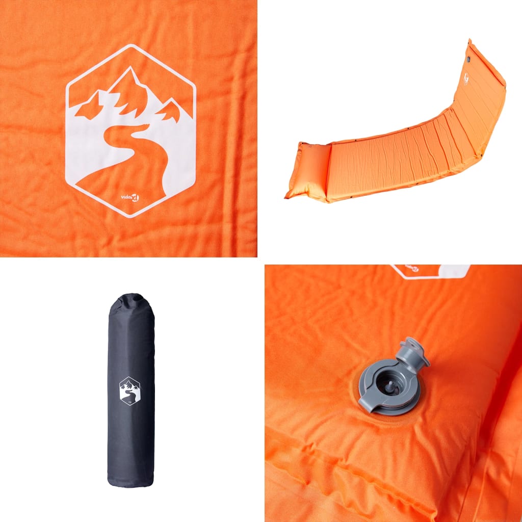 Self Inflating Camping Mattress With Pillow 1-Person