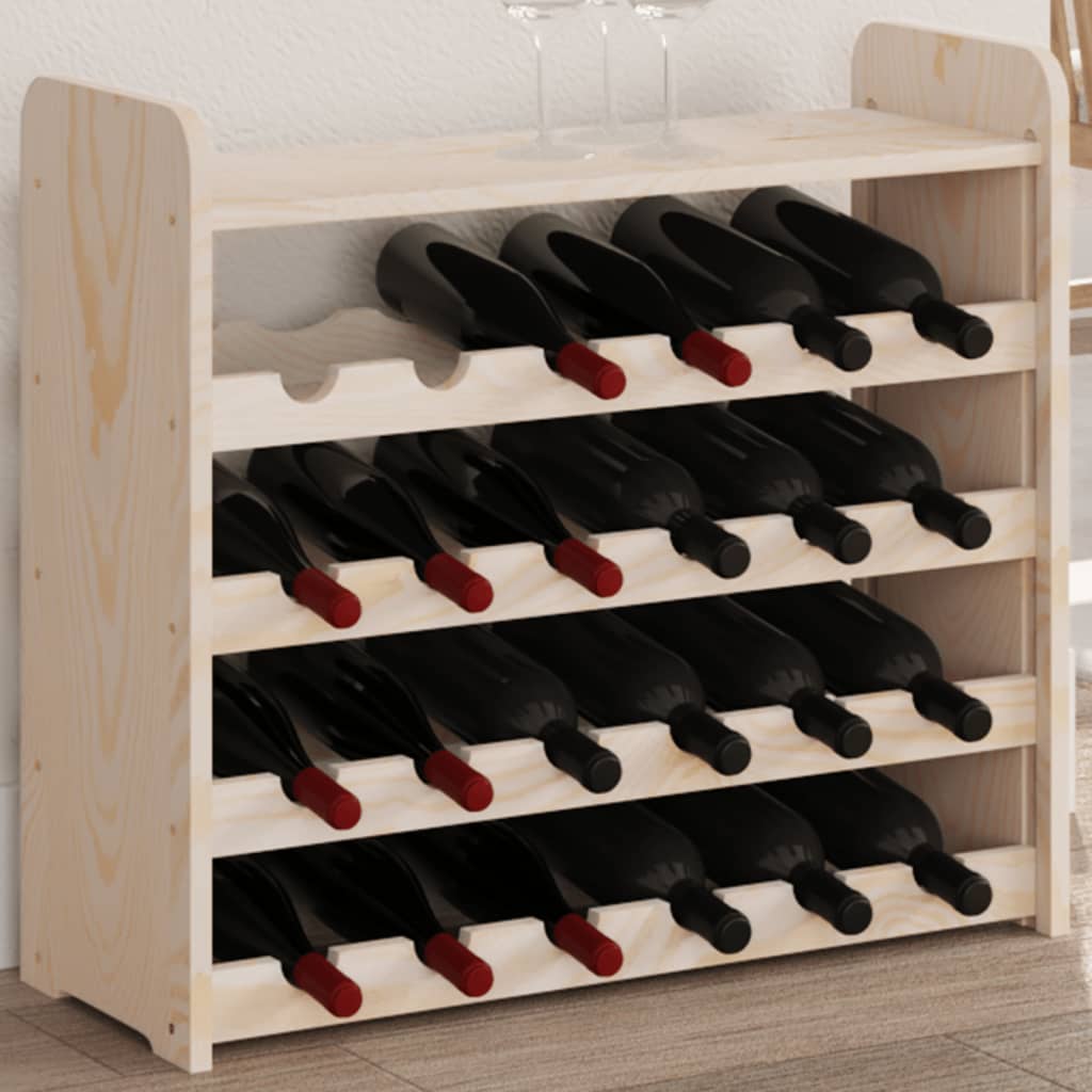 Wine Rack 43X25X37 Cm Solid Wood Pine