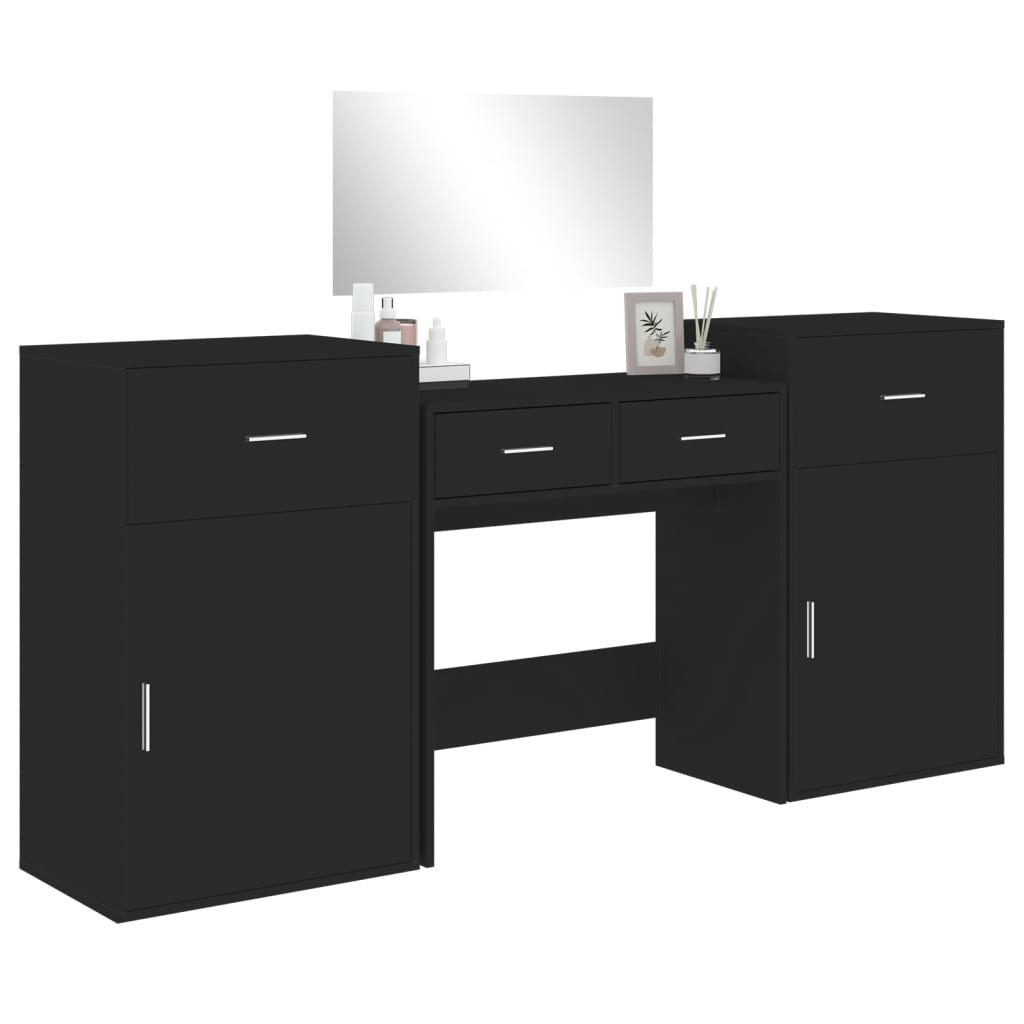 4 Piece Dressing Table Set Engineered Wood