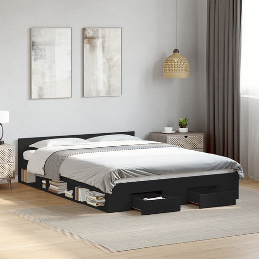 Bed Frame With Drawers Without Mattress Small Double