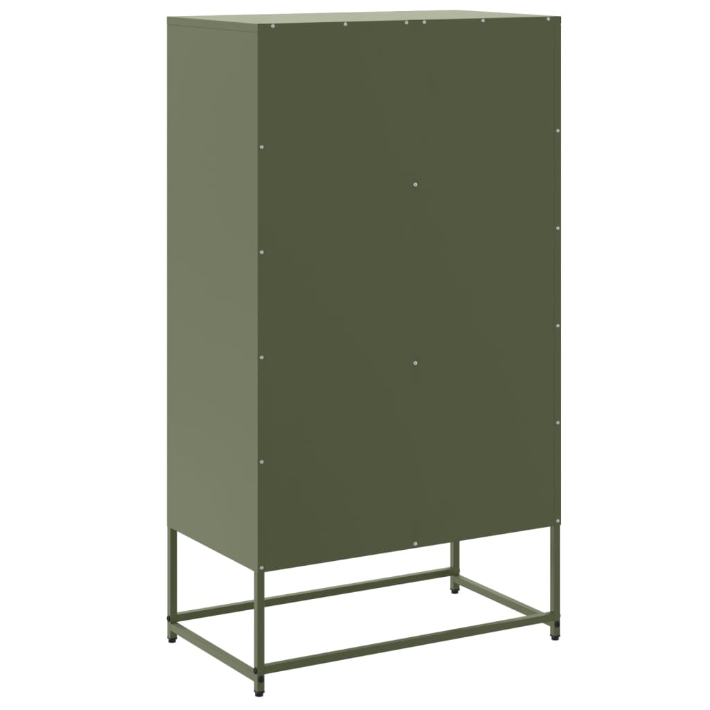 Highboard Olive 68.5X38.5X123.5 Cm Steel