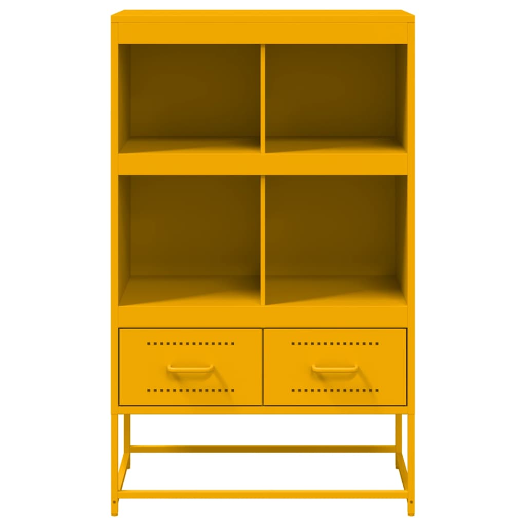 Highboard Mustard 68.5X39X111.5 Cm Steel