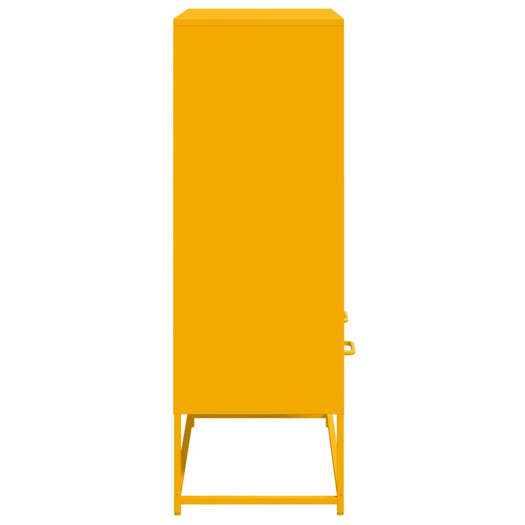 Highboard Mustard 68.5X39X111.5 Cm Steel