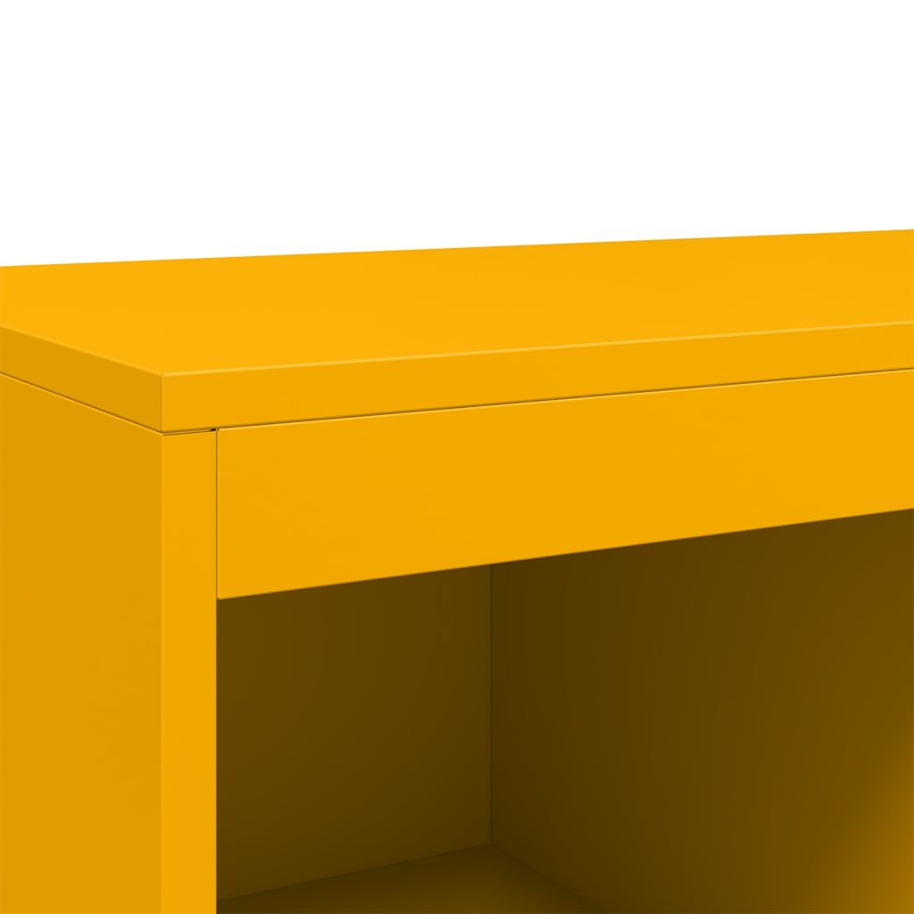 Highboard Mustard 68.5X39X111.5 Cm Steel