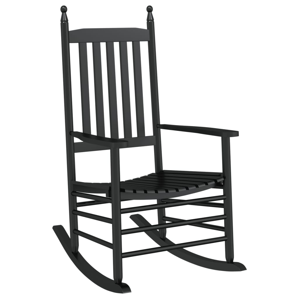 Rocking Chair With Foldable Table Solid Wood Poplar