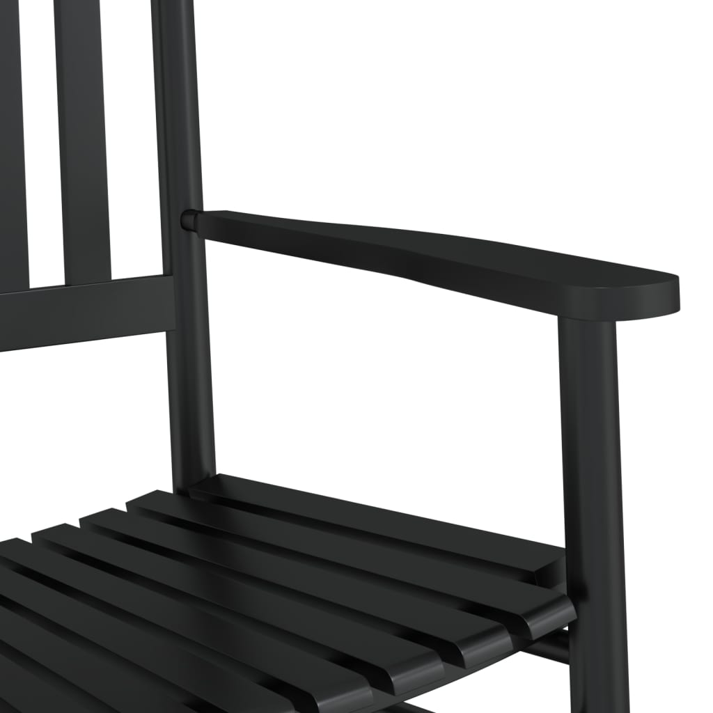 Rocking Chair With Foldable Table Solid Wood Poplar