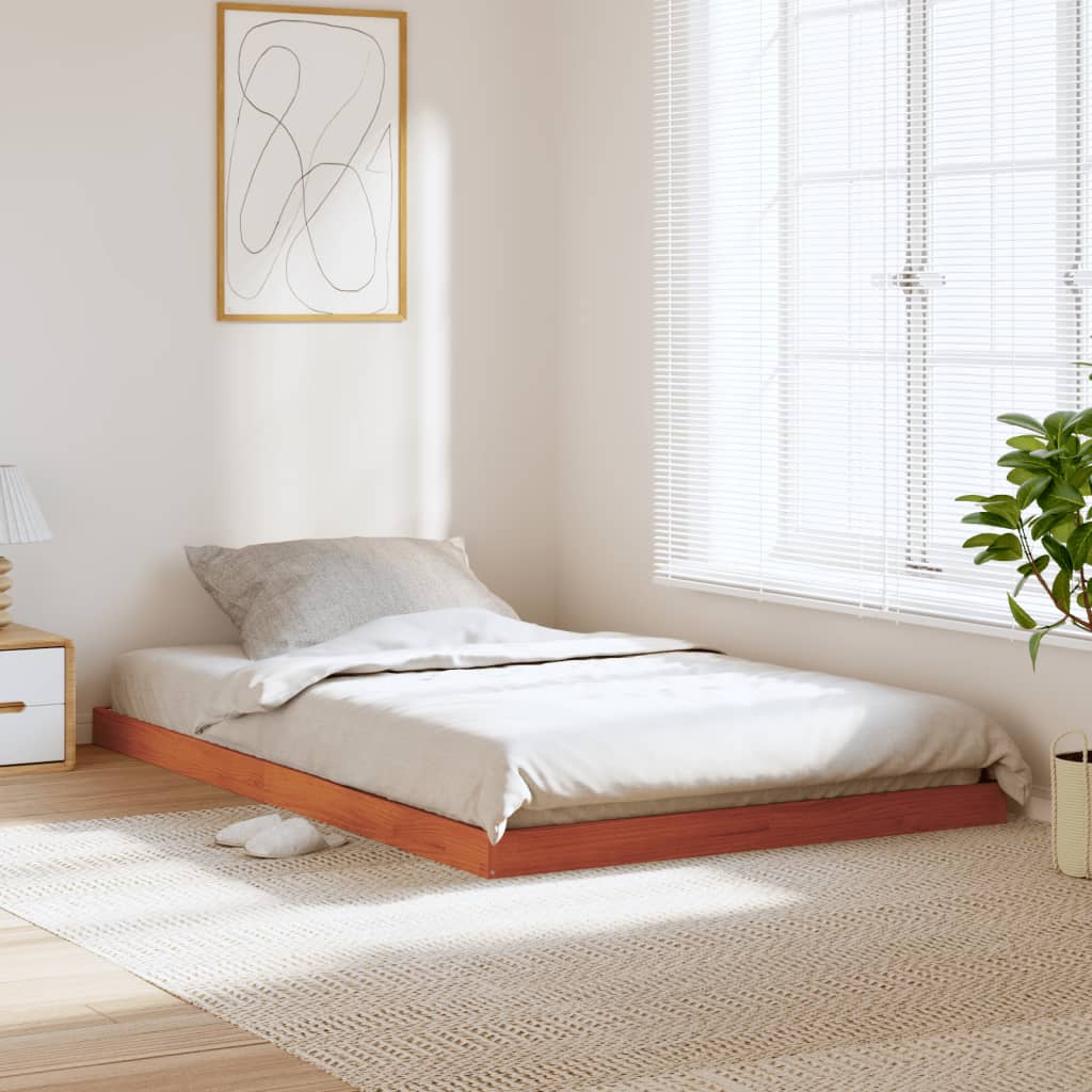 Bed Frame Without Mattress Double Solid Wood Pine