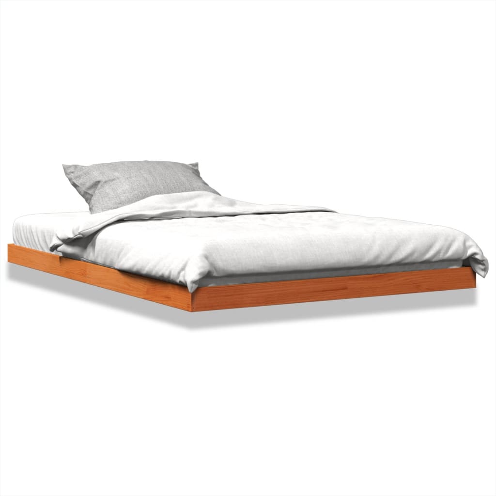 Bed Frame Without Mattress Double Solid Wood Pine