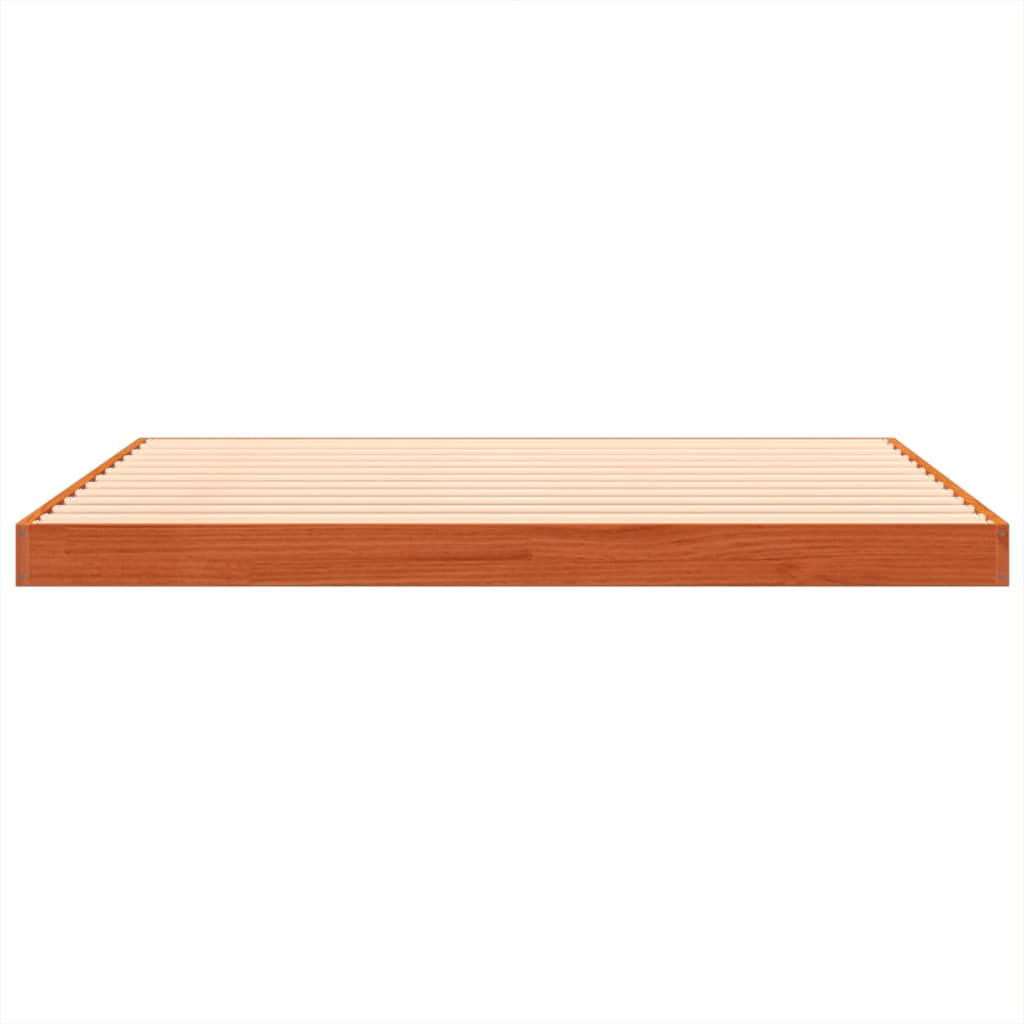 Bed Frame Without Mattress Double Solid Wood Pine