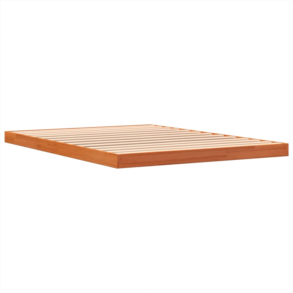 Bed Frame Without Mattress Double Solid Wood Pine