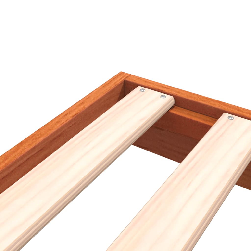 Bed Frame Without Mattress Double Solid Wood Pine