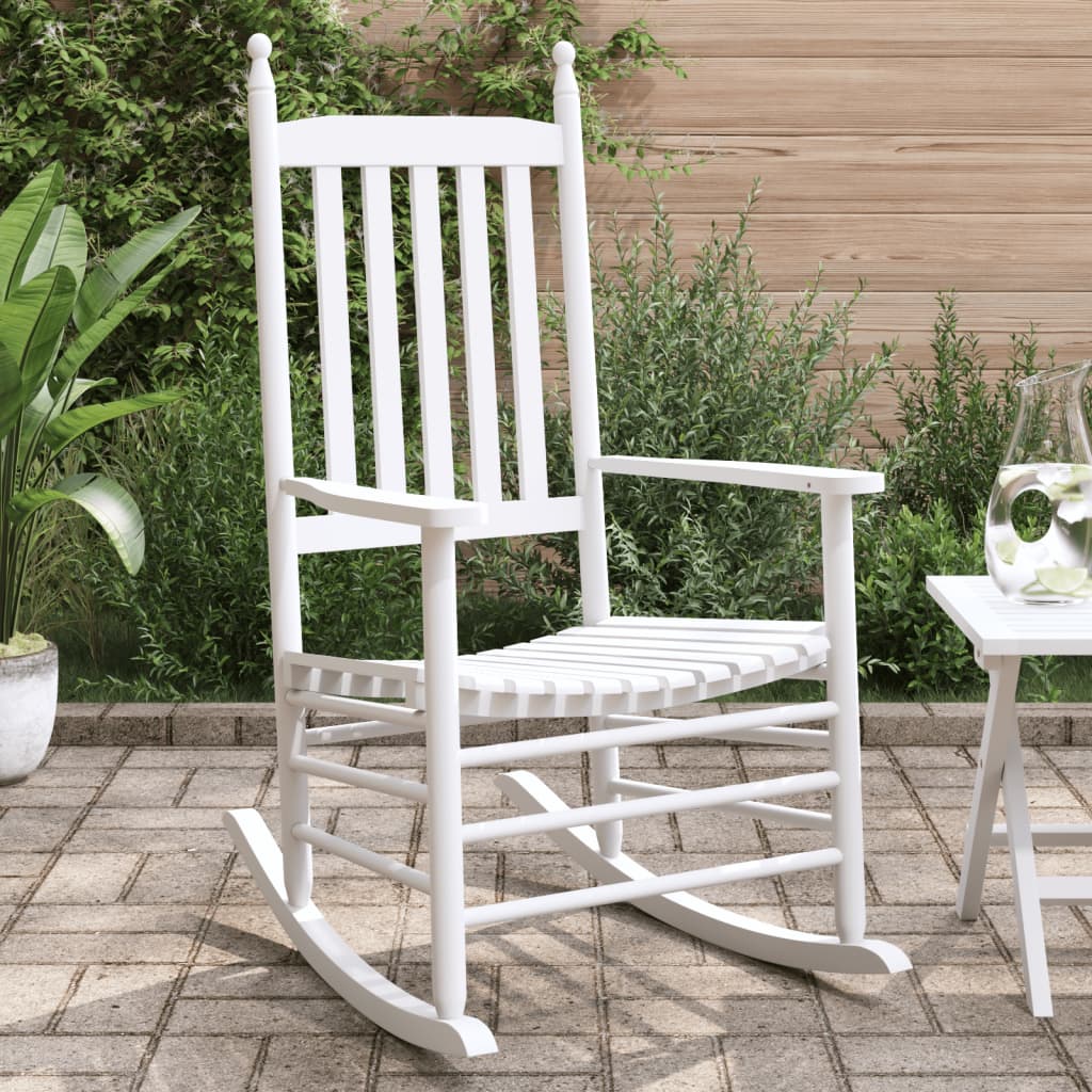 Rocking Chair With Foldable Table Solid Wood Poplar