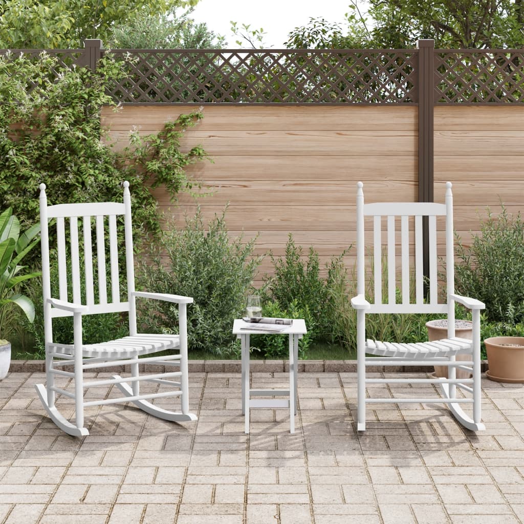 Rocking Chair With Foldable Table Solid Wood Poplar