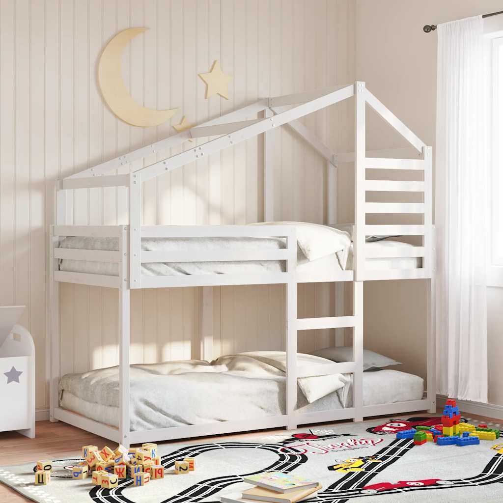 Bunk Bed Without Mattress Small Single Solid Wood Pine