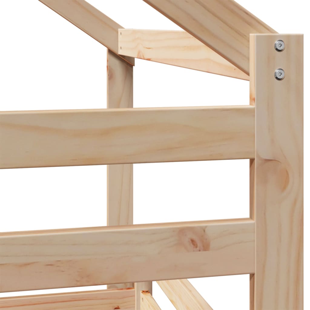 Bunk Bed Without Mattress Small Single Solid Wood Pine