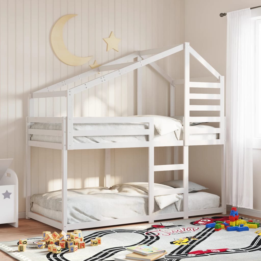 Bunk Bed Without Mattress Small Single Solid Wood Pine