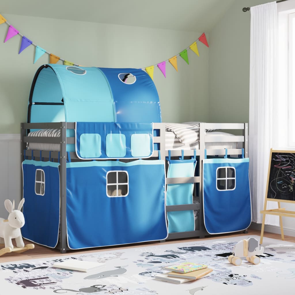 Bunk Bed Without Mattress White& Small Single Solid Wood Pine
