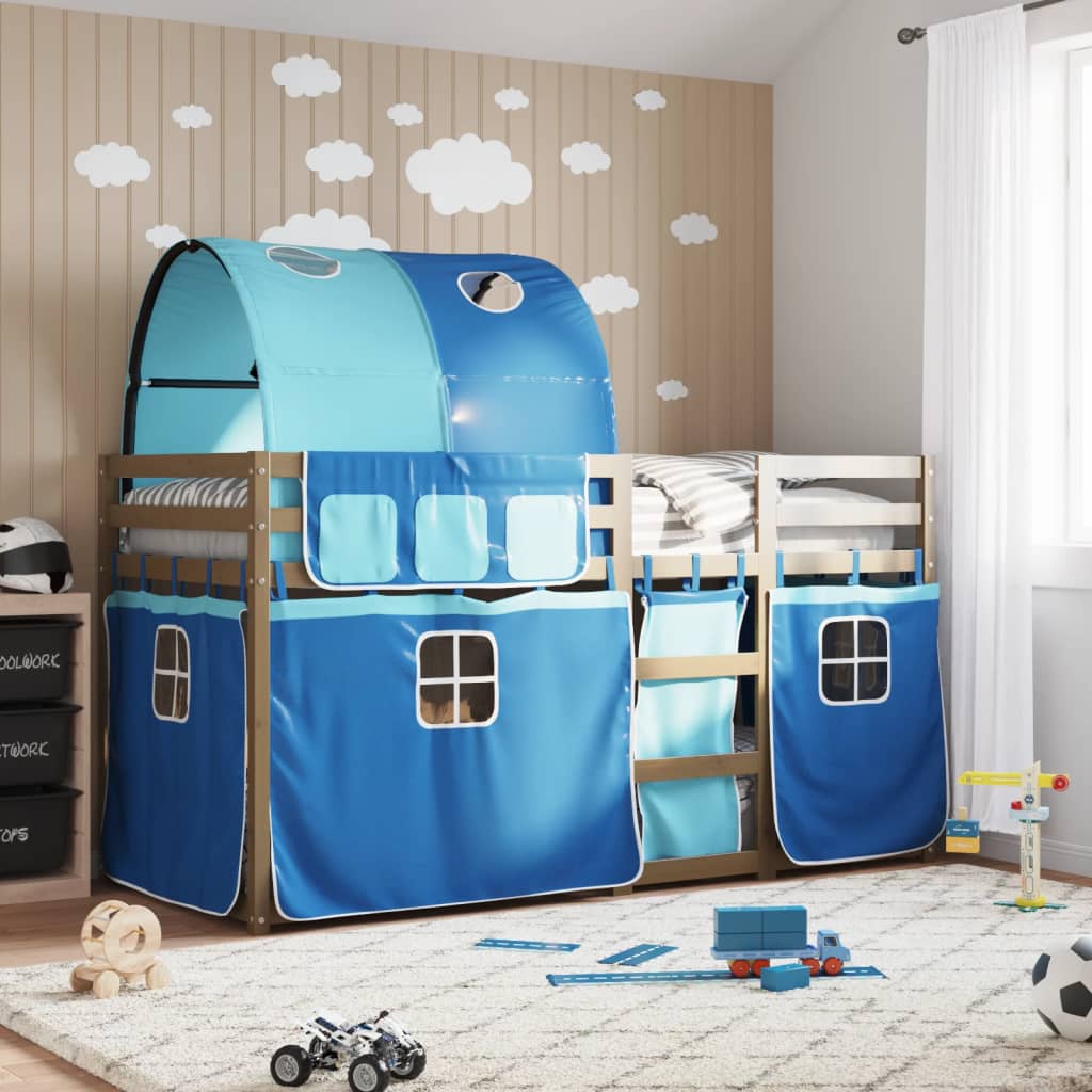 Bunk Bed Without Mattress White& Small Single Solid Wood Pine