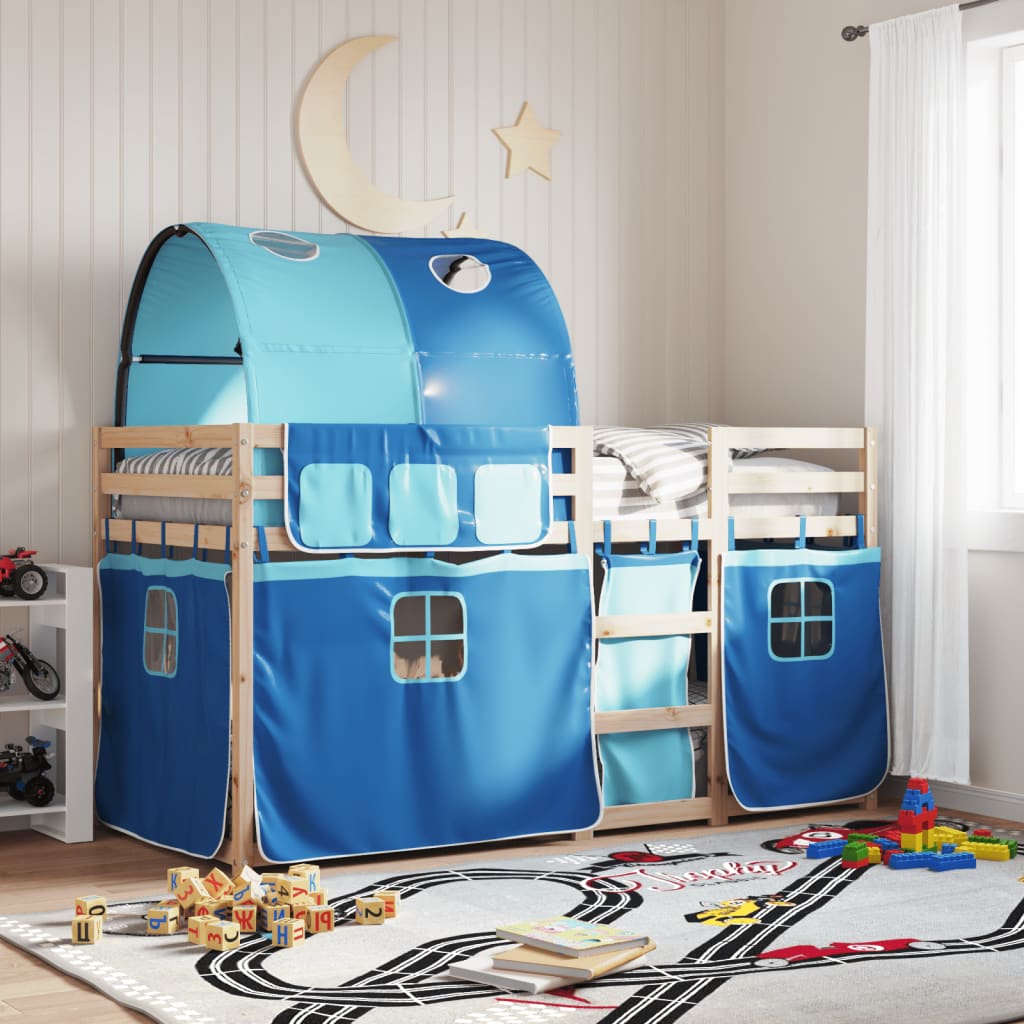 Bunk Bed Without Mattress White& Small Single Solid Wood Pine