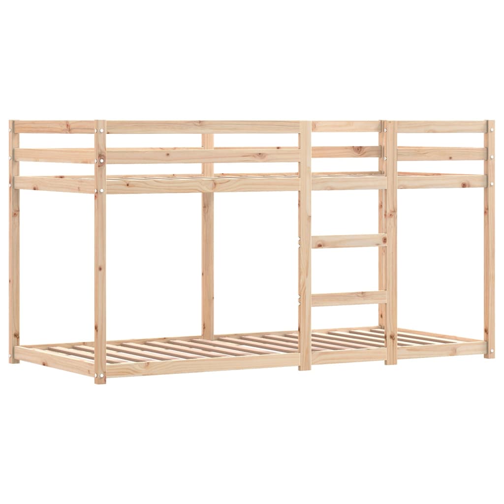 Bunk Bed Without Mattress White& Small Single Solid Wood Pine
