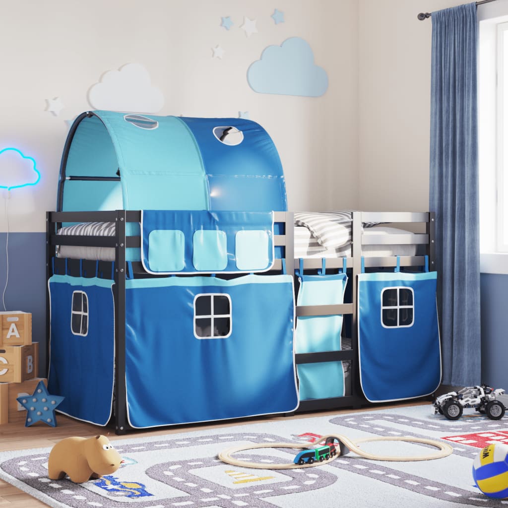 Bunk Bed Without Mattress White& Small Single Solid Wood Pine