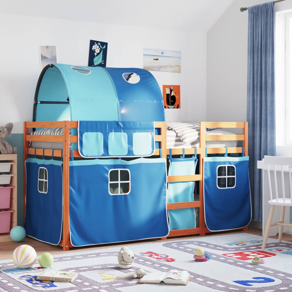 Bunk Bed Without Mattress White& Small Single Solid Wood Pine