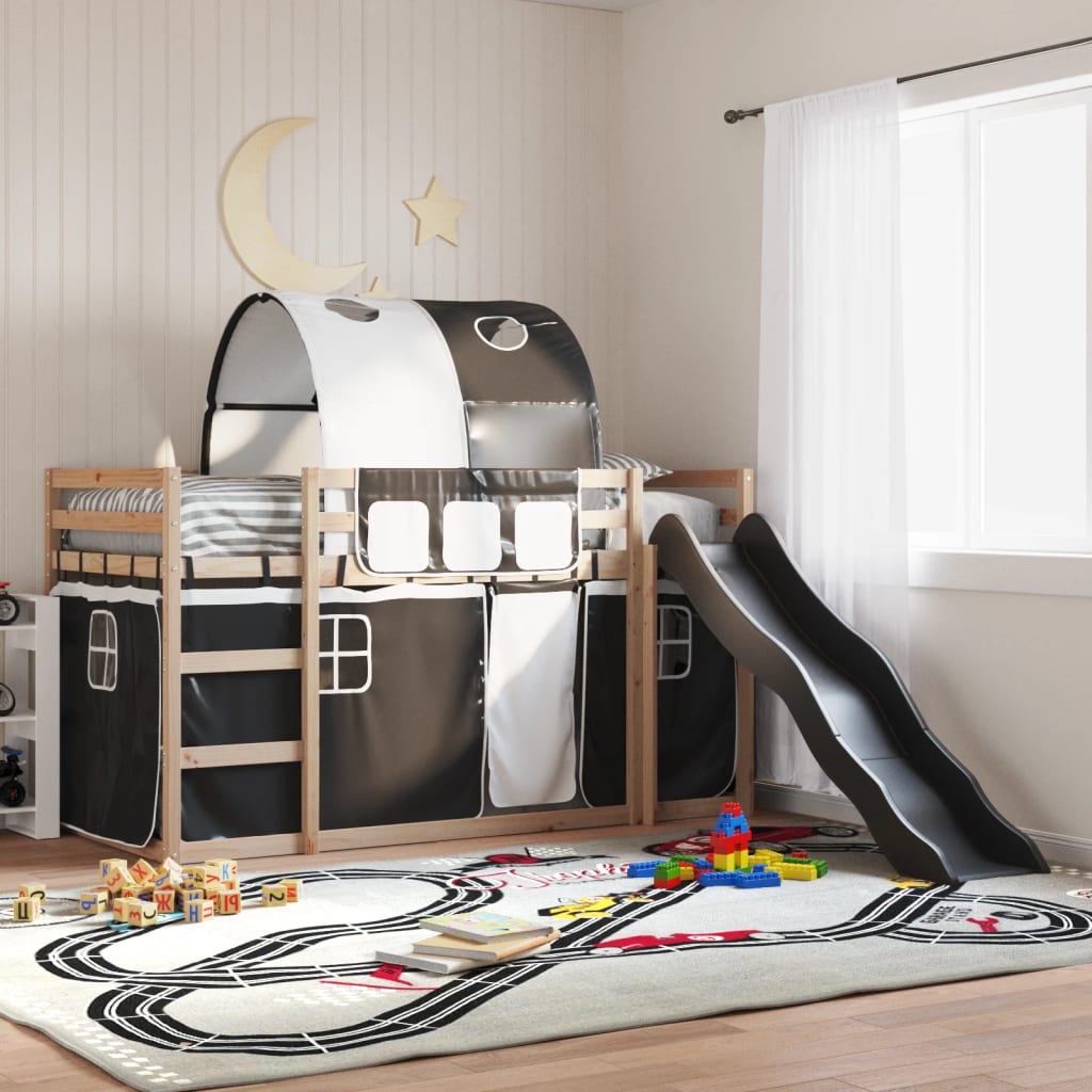 Bunk Bed Without Mattress With Slide White And