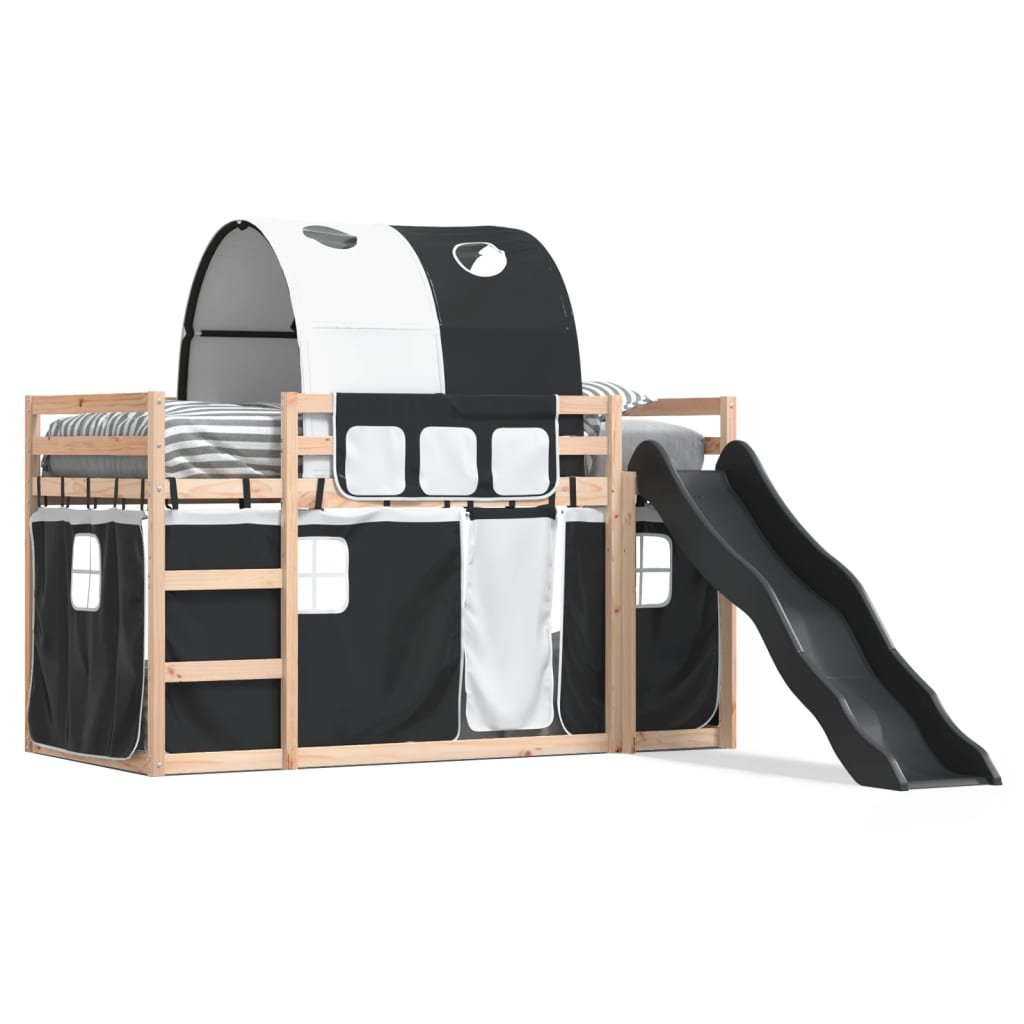 Bunk Bed Without Mattress With Slide White And