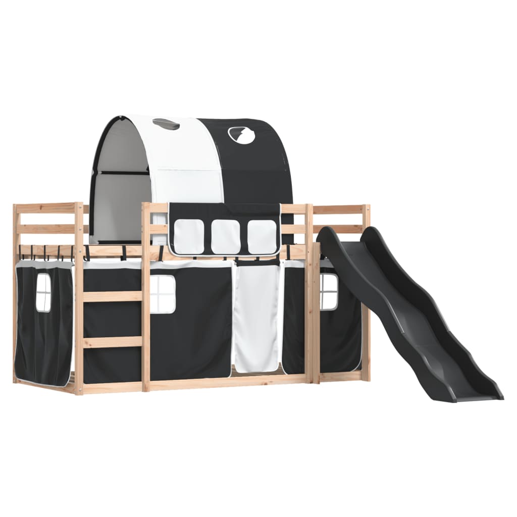 Bunk Bed Without Mattress With Slide White And