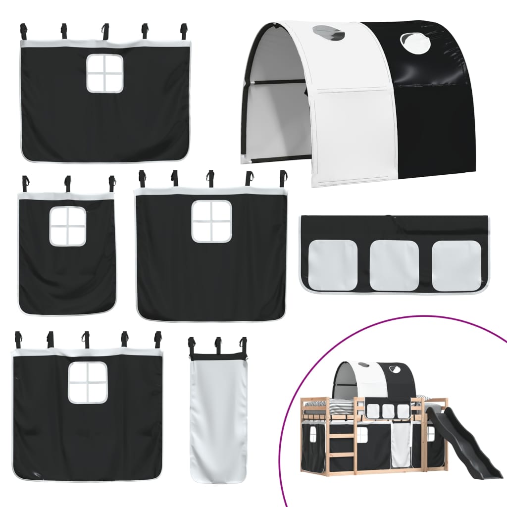 Bunk Bed Without Mattress With Slide White And