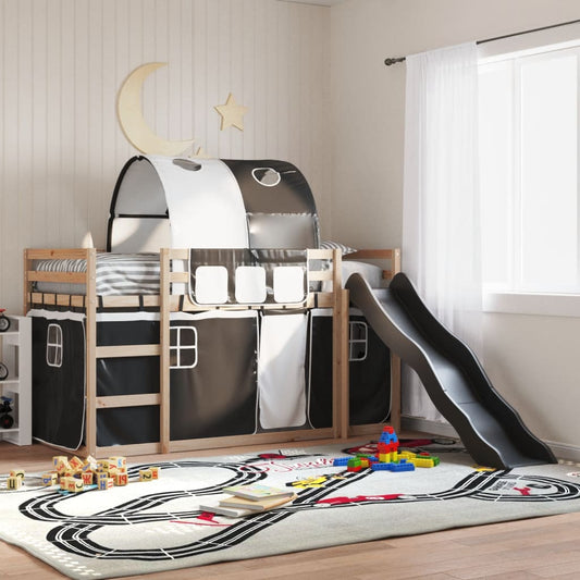 Bunk Bed Without Mattress With Slide White And